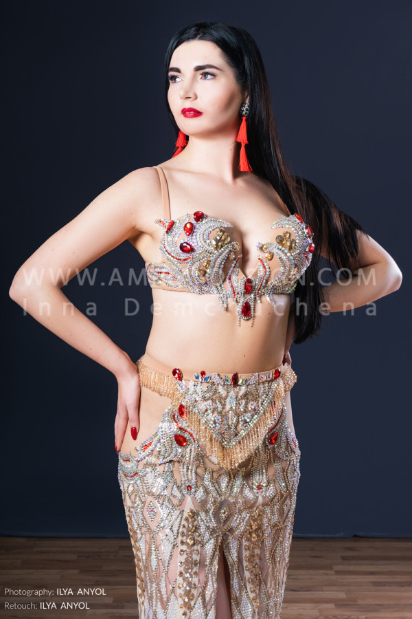 Professional bellydance costume (classic 176a)